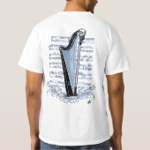 harpe sur partition tシャツ (裏面)