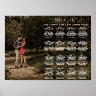 HARPERフォトモダンシーティングチャートテンプレート ポスター