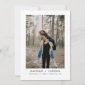 HARPER書道モダンは日付を保存Invitation 招待状 (裏面)