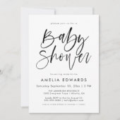 HARPER赤モダンちゃんシャワー招待 招待状 (正面)