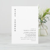 HARPER シンプル モダン ミニマリスト ベビーシャワー 招待状 (スタンド正面)