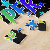 「HARPER」名、おもしろい「ハッピーバースデー」 ジグソーパズル (側面)