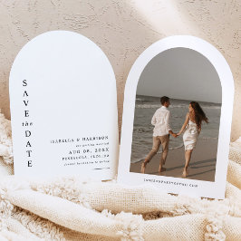 HARPER 現代シンプル写真アーチ セーブ・ザ・デート 招待状