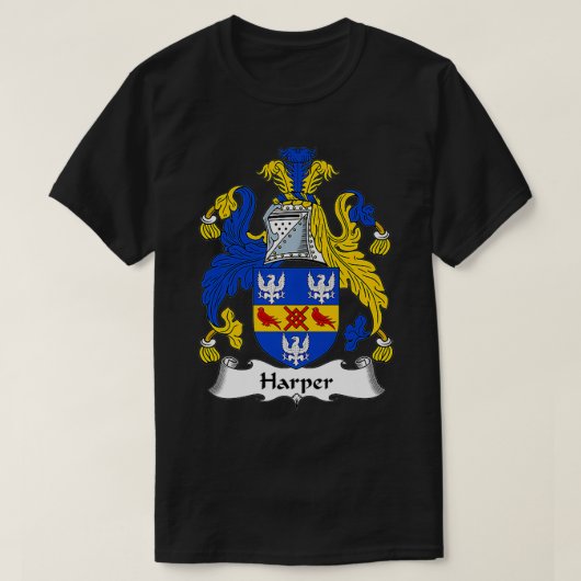 Harper Coat of Arms  Family Crest 60th  Tシャツ (デザイン正面)