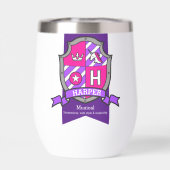 Harper letter H crest pink unicorn name meaning (背面)