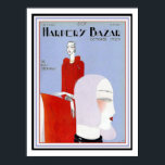 Harper's Bazar Art Deco Cover Poster 12 x 16 ポスター<br><div class="desc">Nice,  Art Deco,  themed cover for Hapers Bazar October 1929 . Poster measures 12 x 16</div>