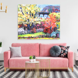 Harper's Ferry, West Virginia / Artist Larry Lerew キャンバスプリント