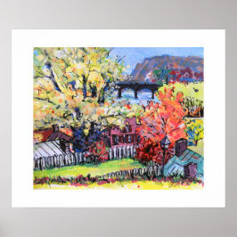 Harper's Ferry West Virginia / Artist Larry Lerew ポスター