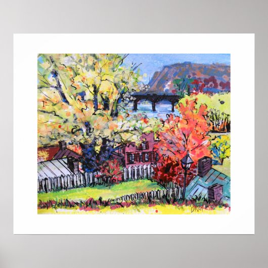 Harper's Ferry West Virginia / Artist Larry Lerew ポスター (正面)