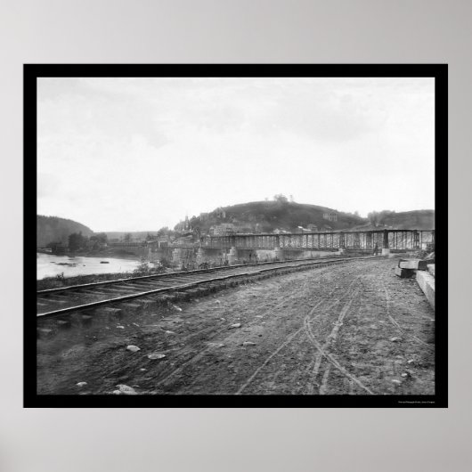 Harpers Ferry, WV 1862での鉄道橋 ポスター (正面)