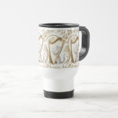 Harpist Cat Mug – Elegant Whimsy トラベルマグ (正面右)