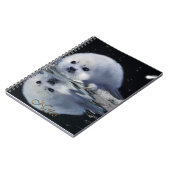 Harpseal, Aurora & Ice Floe Wildlife Notebook ノートブック (左側)