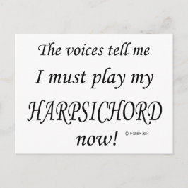 Harpsichordの声は必然遊 ポストカード