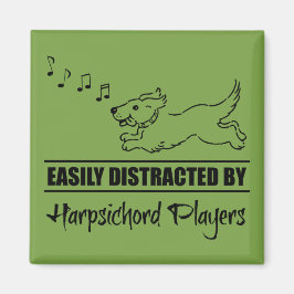 Harpsichordプレーヤーに気さくされやすい可愛い犬 マグネット