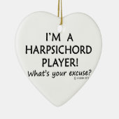 Harpsichordプレーヤーの言い訳 セラミックオーナメント (右)