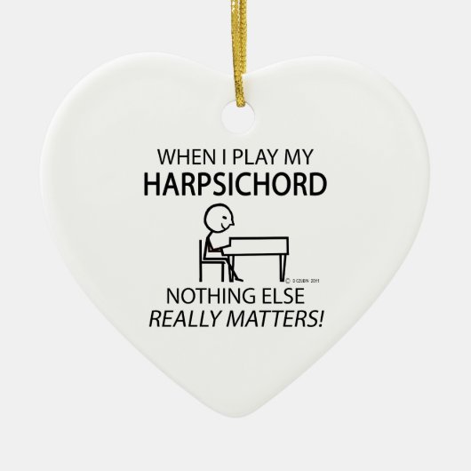 Harpsichord他に何も重要ではない セラミックオーナメント (正面)