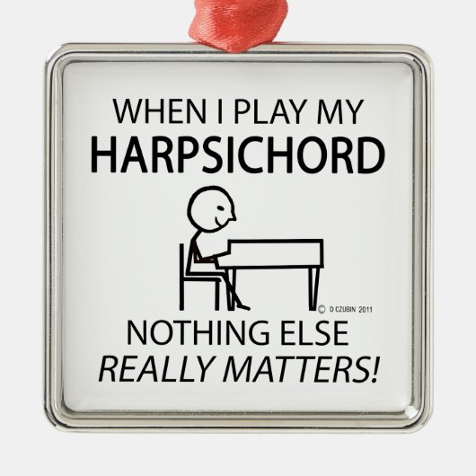 Harpsichord他に何も重要ではない メタルオーナメント (正面)