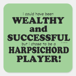 Harpsichord裕福で成功したスクエアステッカー スクエアシール