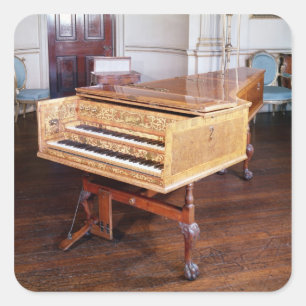 Harpsichord, by Jacob Kirckman, English, 1766 スクエアシール