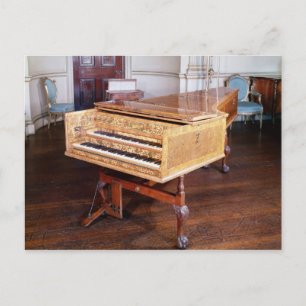 Harpsichord, by Jacob Kirckman, English, 1766 ポストカード
