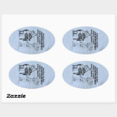 Harpsichord Zombie Explode Ovalシール 楕円形シール (シート)