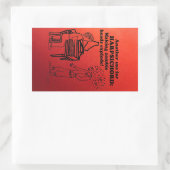 Harpsichord Zombie Explode Rectangular Sticker 長方形シール (バッグ)