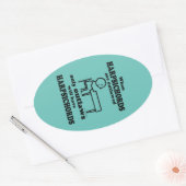 Harpsichords Outlaved Ovalステッカー 楕円形シール (封筒)