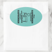 Harpsichords Outlaved Ovalステッカー 楕円形シール (バッグ)