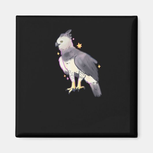 Harpy Eagleアートステッカー マグネット (正面)