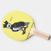 Harpy eagle cartoon illustration  卓球ラケット (横)