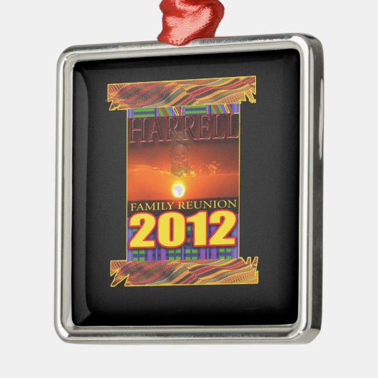 Harrellの家族会のネックレス メタルオーナメント (左)