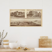 Harrell牧場，銀行，ヴィサリア，カル ポスター (キッチン)