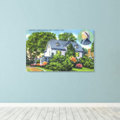 Harriet Beecher Stowe'sの外観 キャンバスプリント (インサイチュ (ウッドフロア))