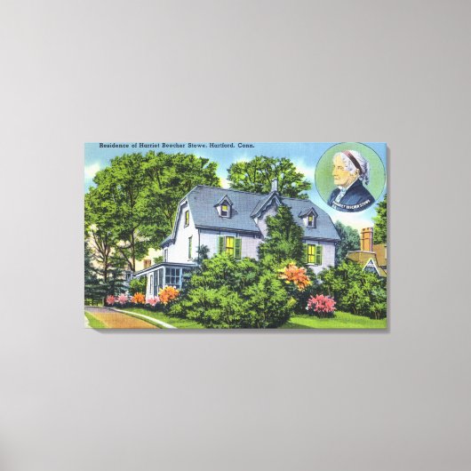 Harriet Beecher Stowe'sの外観 キャンバスプリント (正面)
