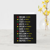 Harriet Black History Monthのようなマーティンリードのように カード (黄色い花)