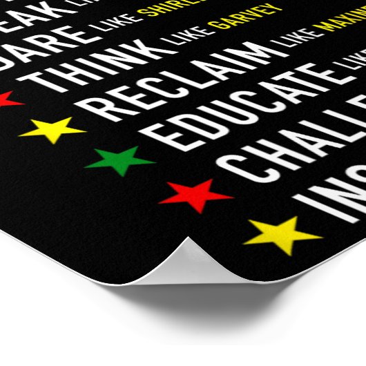 Harriet Black History Monthのようなマーティンリードのように ポスター (角)