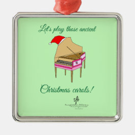 Harriet HarpsichordクリスマスキャロルズプレミアムSq. メタルオーナメント