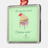 Harriet HarpsichordクリスマスキャロルズプレミアムSq. メタルオーナメント (左)