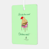 Harriet Harpsichordクリスマスキャロル広場。 メタルオーナメント (正面左)