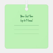 Harriet Harpsichordクリスマスキャロル広場。 メタルオーナメント (裏面)