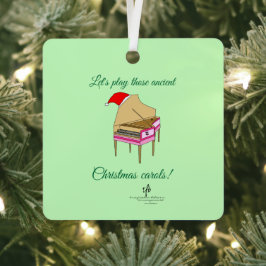 Harriet Harpsichordクリスマスキャロル広場。 メタルオーナメント