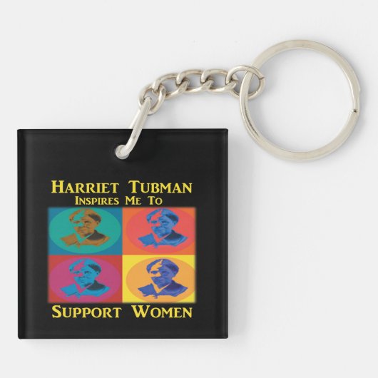 Harriet Tubmanサポート女性 キーホルダー (裏面)