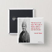 Harriet Tubman "自由か死か" 引用ギフト 缶バッジ (正面&裏面)