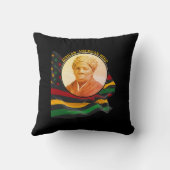 HARRIET TUBMAN AFRICAN AMERICAN HERO BLACK HISTORY クッション (裏面)