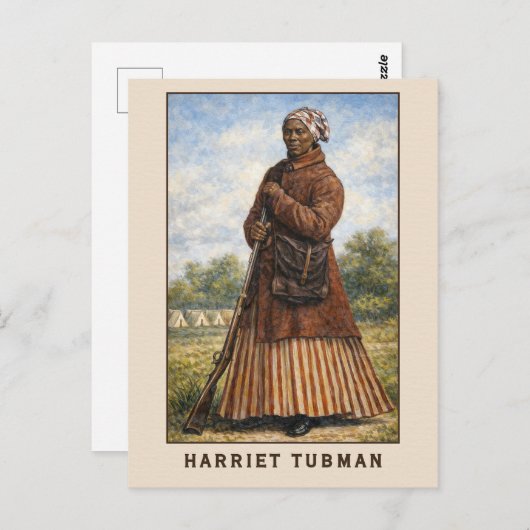 Harriet Tubman Art In Color ポストカード (正面/裏面)