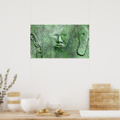 Harriet Tubman in Bronzeポスター ポスター (キッチン)