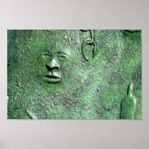 Harriet Tubman in Bronze Canvas Print ポスター