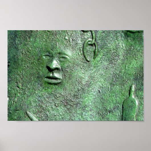 Harriet Tubman in Bronze Canvas Print ポスター (正面)