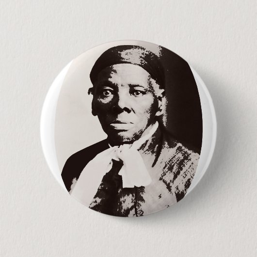 Harriet Tubman portrait 缶バッジ (正面)