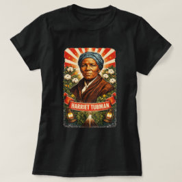 Harriet Tubman Portrait T-Shirt  Black history art Tシャツ